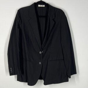 New. Uniqlo Women's Classic Black Linen Blazer